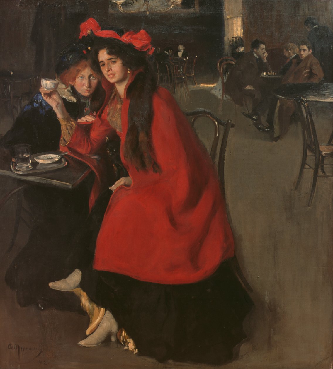 In een café, 1902 door A. A. Murashko