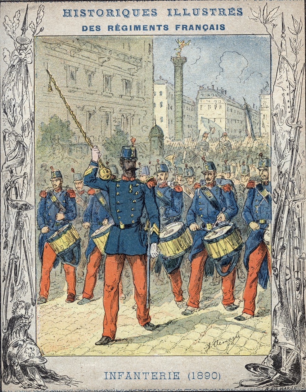 Franse infanterie door A. Demarle