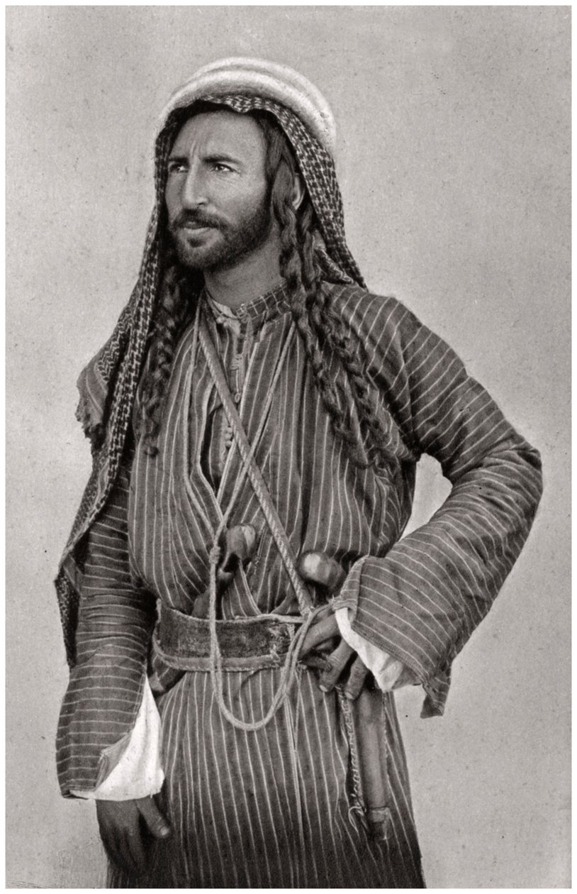 Een bedoeïen van de woestijn, Irak, 1925 door A. Kerim