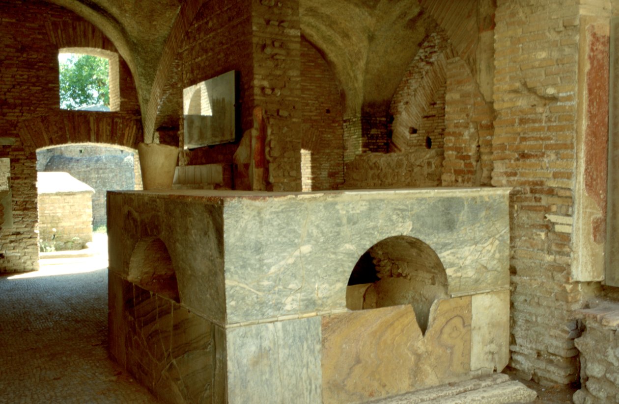 Romeins thermopodium, 3e eeuw na Christus door A. Lorenzini