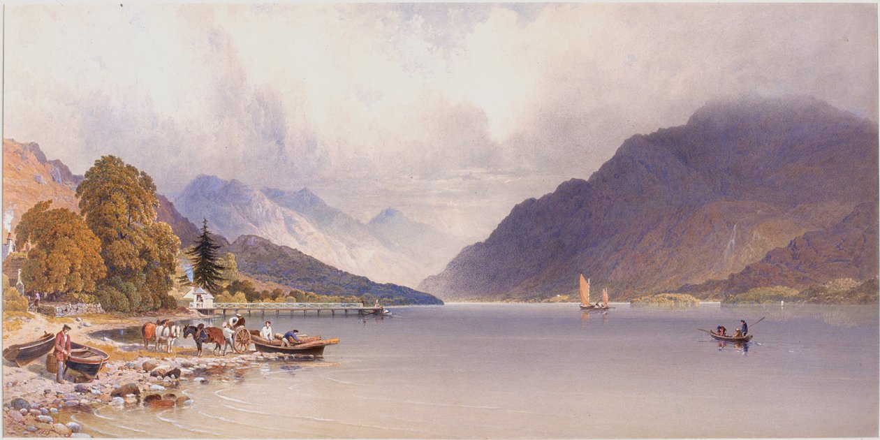 De Pier bij Luss, Loch Lomond door Aaron Edwin Penley