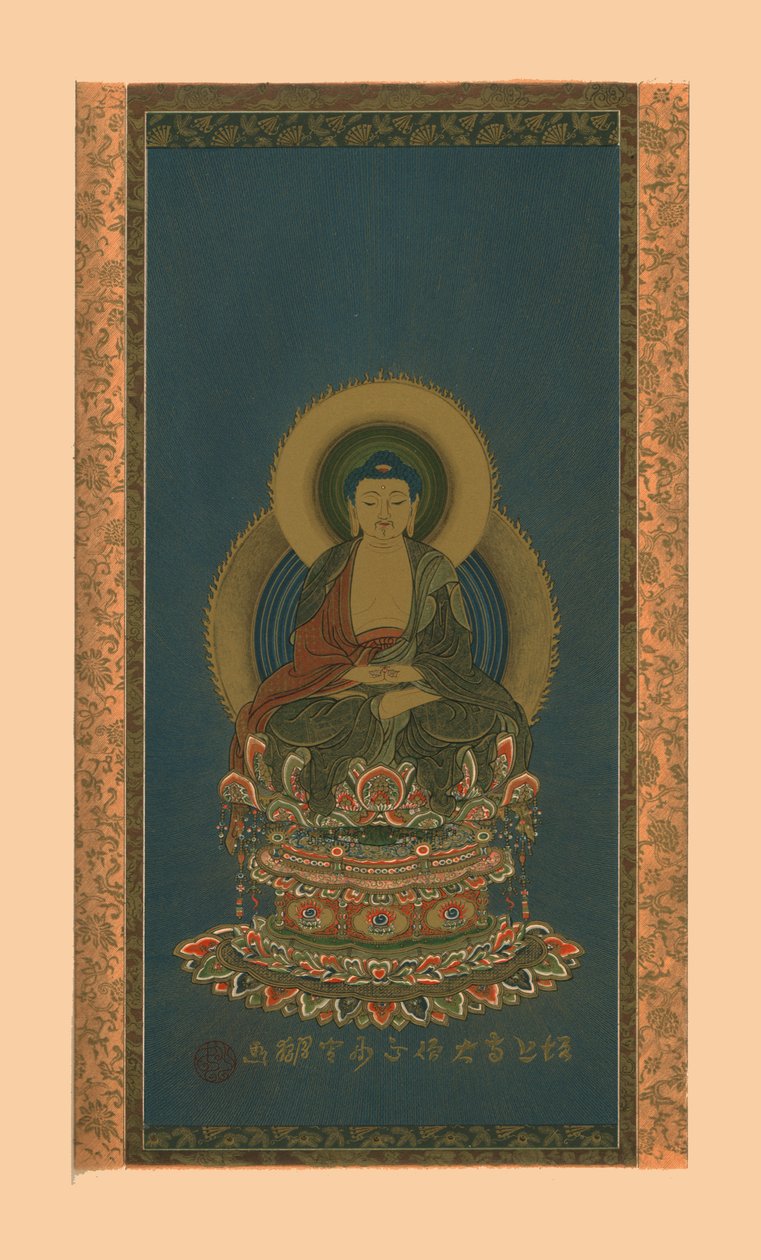 Amitabha, begin 19e eeuw, 1886 door Abbot of Zojoji