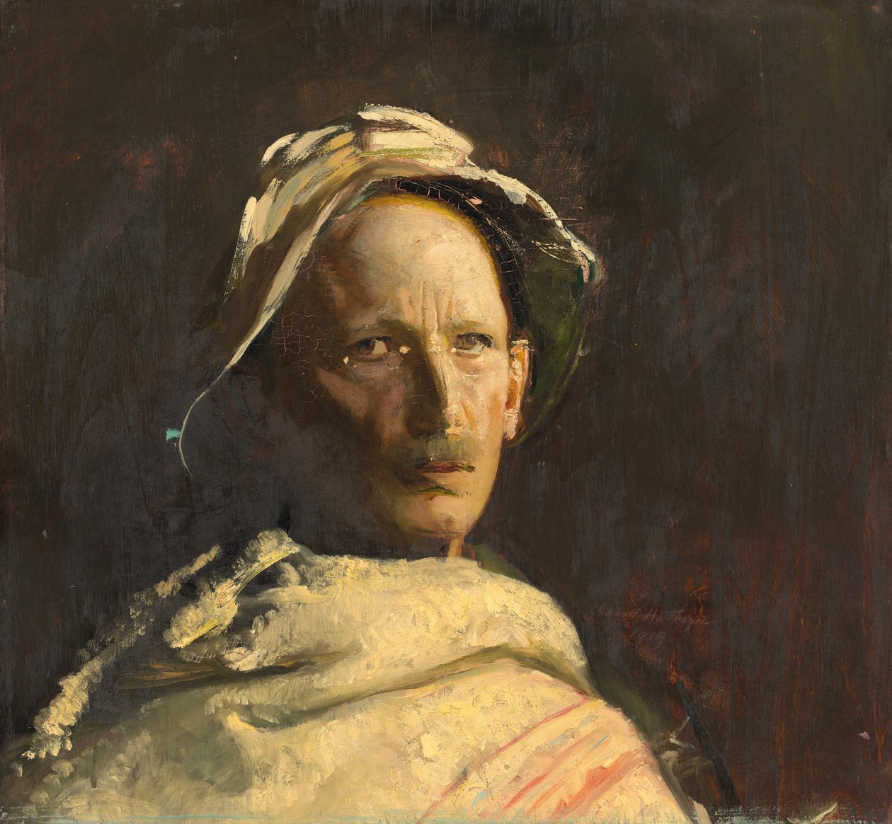 Zelfportret, 1919 door Abbott Handerson Thayer