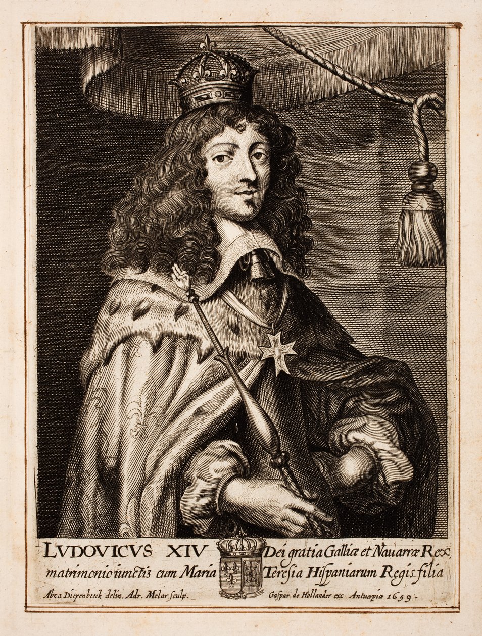 Lodewijk XIV van Frankrijk door Abraham van Diepenbeeck