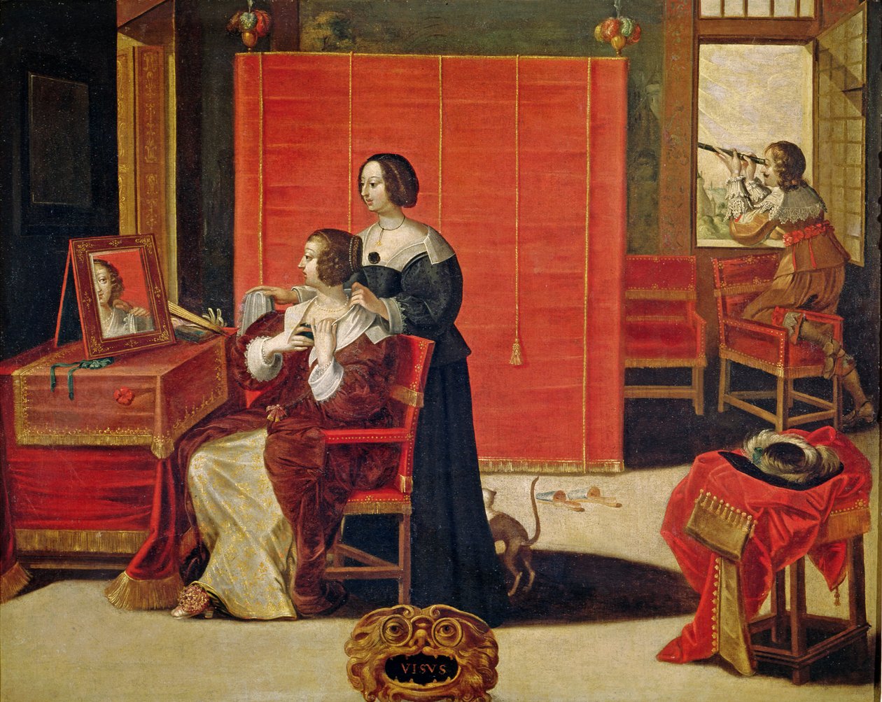 De vijf zintuigen - Zicht door Abraham Bosse