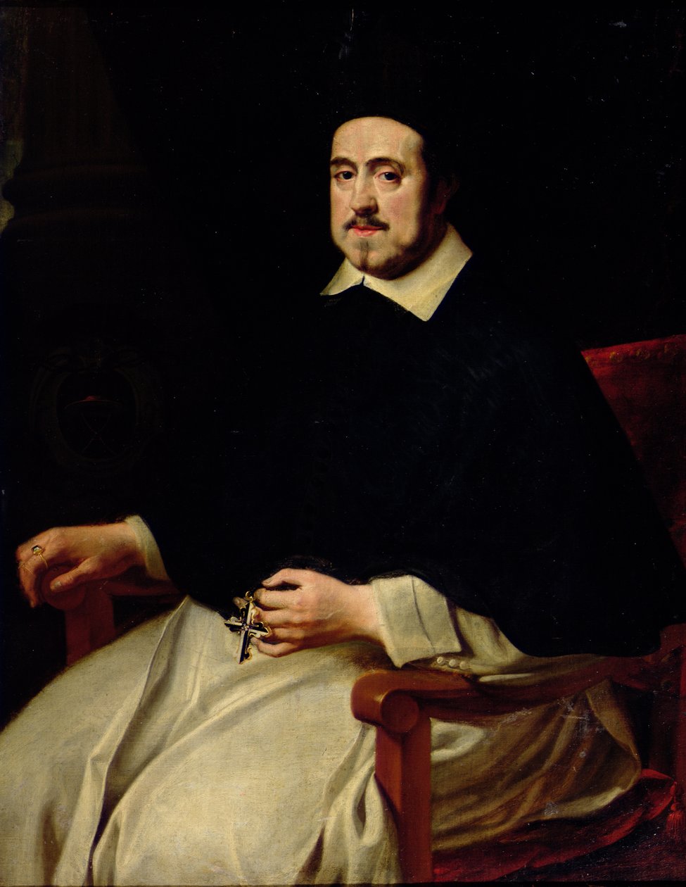 Portret van Ambrosius Cappelus, bisschop van Antwerpen door Abraham van Diepenbeeck