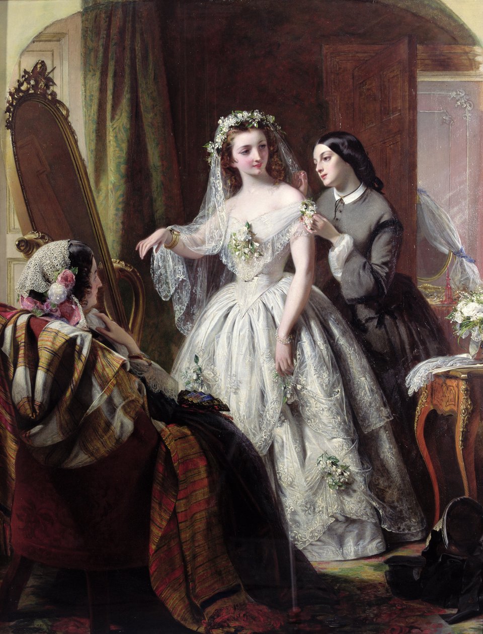 De Bruid, 1856 door Abraham Solomon