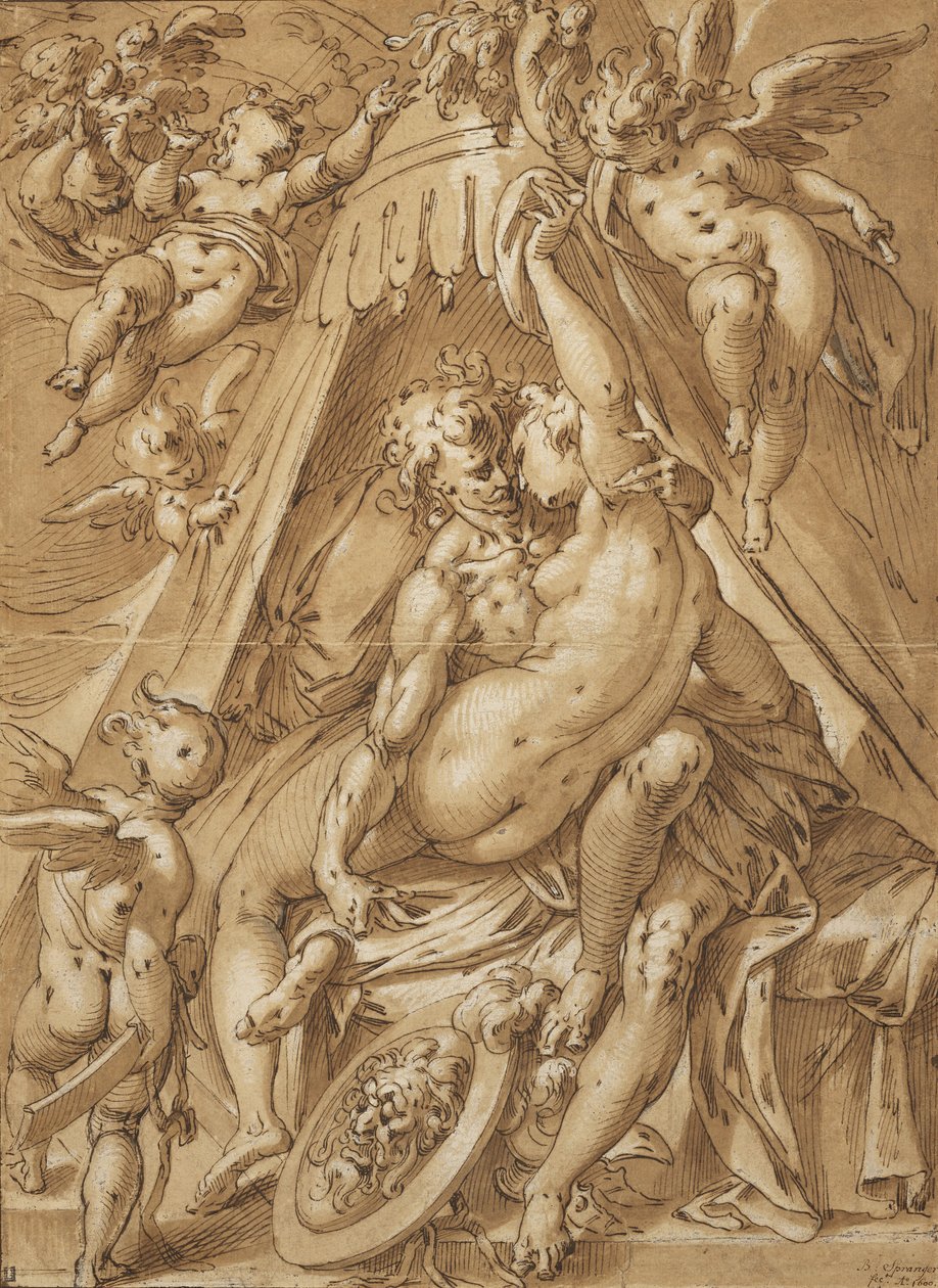 Mars en Venus door Abraham Bloemaert
