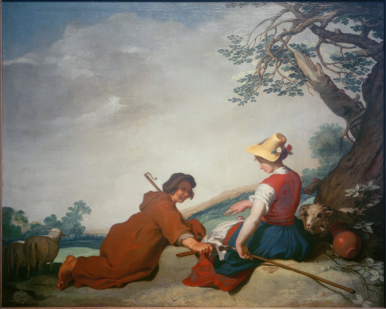 Pastorale scène door Abraham Bloemaert