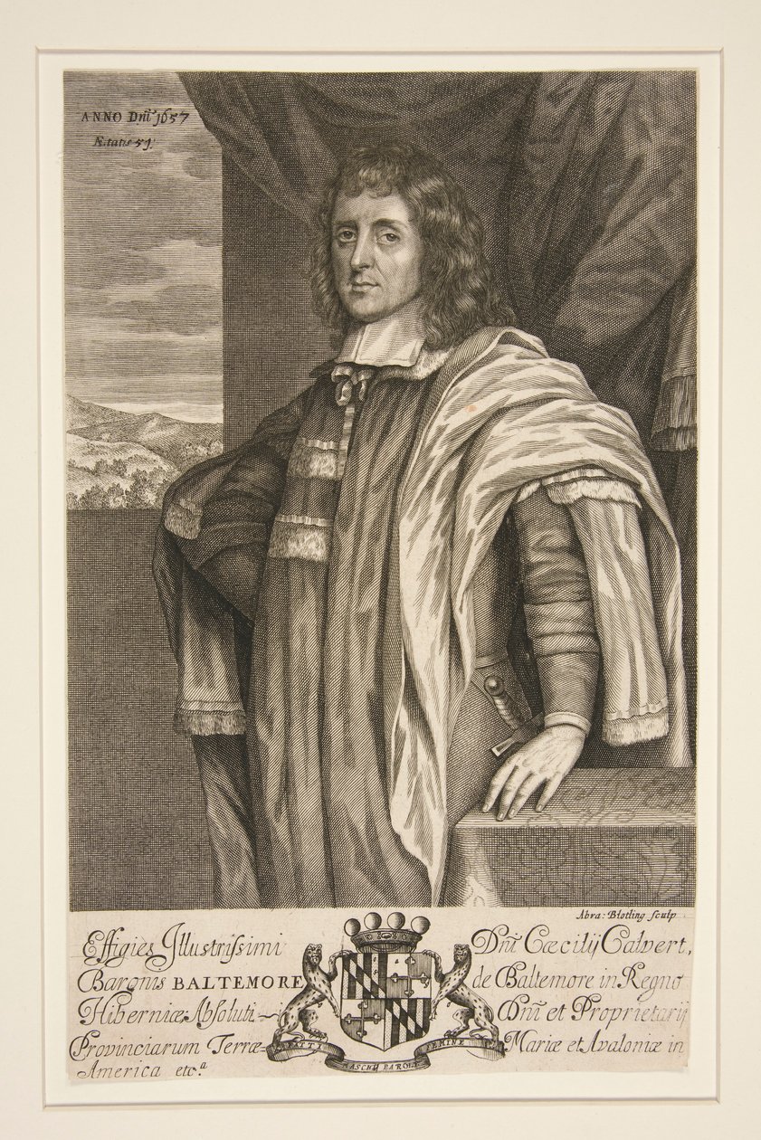 Cecilius Calvert, 2e Baron van Baltimore door Abraham Blooteling