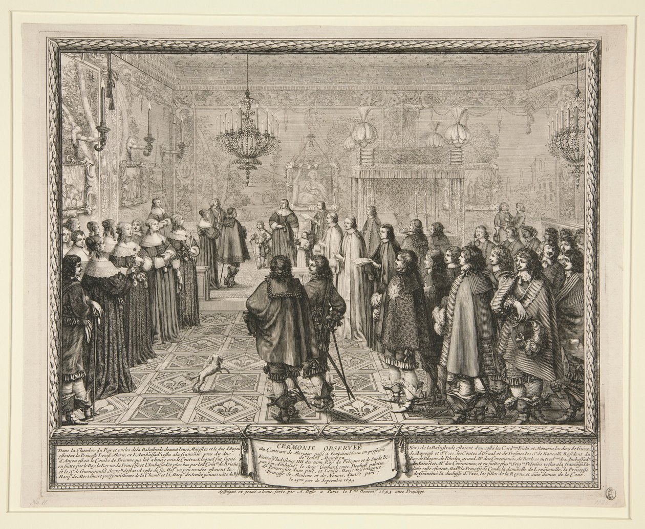 Ceremonie Geobserveerd bij het Huwelijkscontract door Abraham Bosse