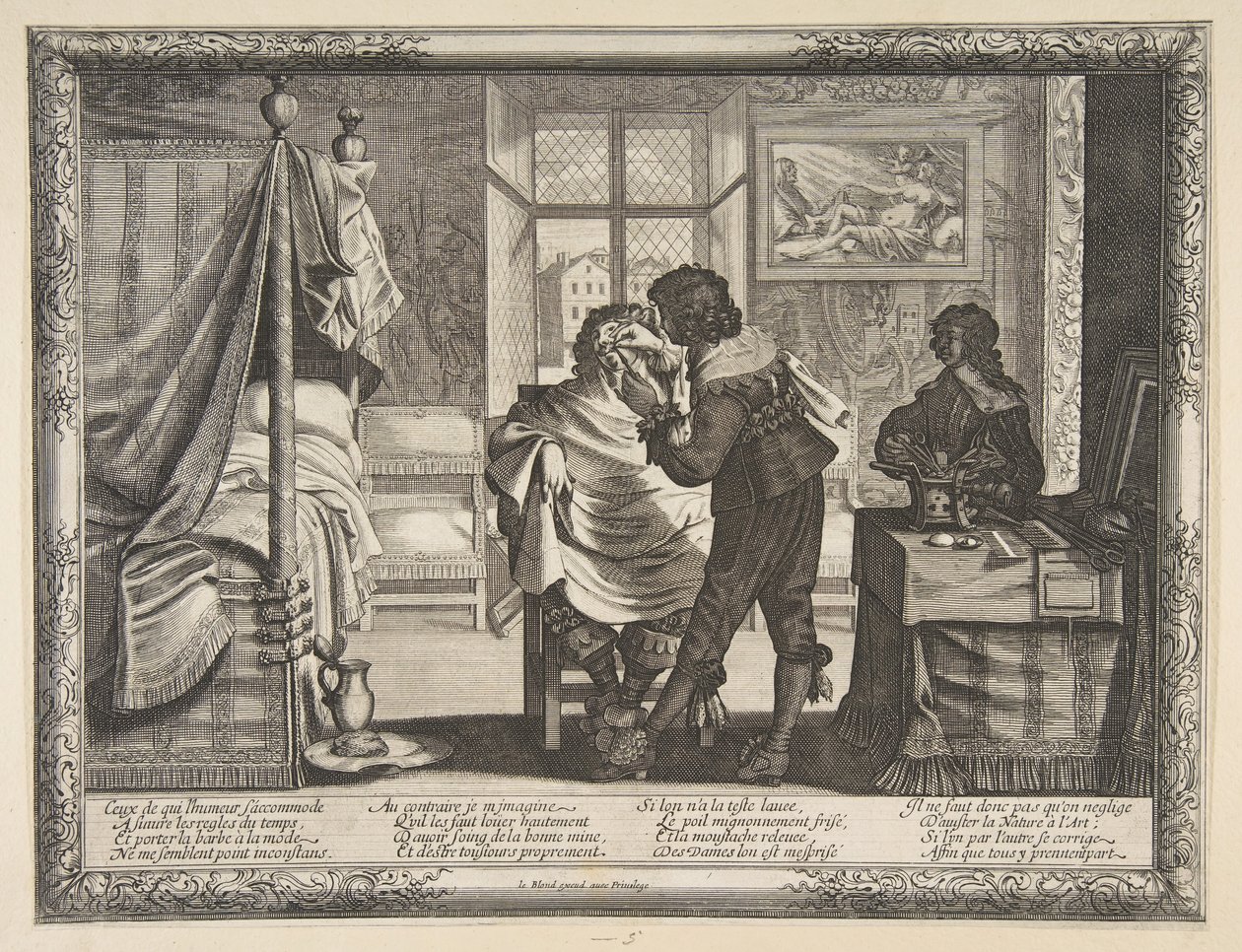 De Barbier, ca. 1632-33 door Abraham Bosse