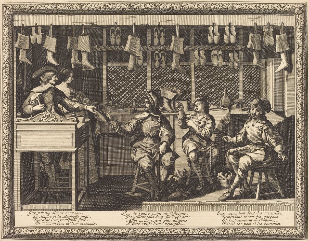 De Schoenmaker door Abraham Bosse