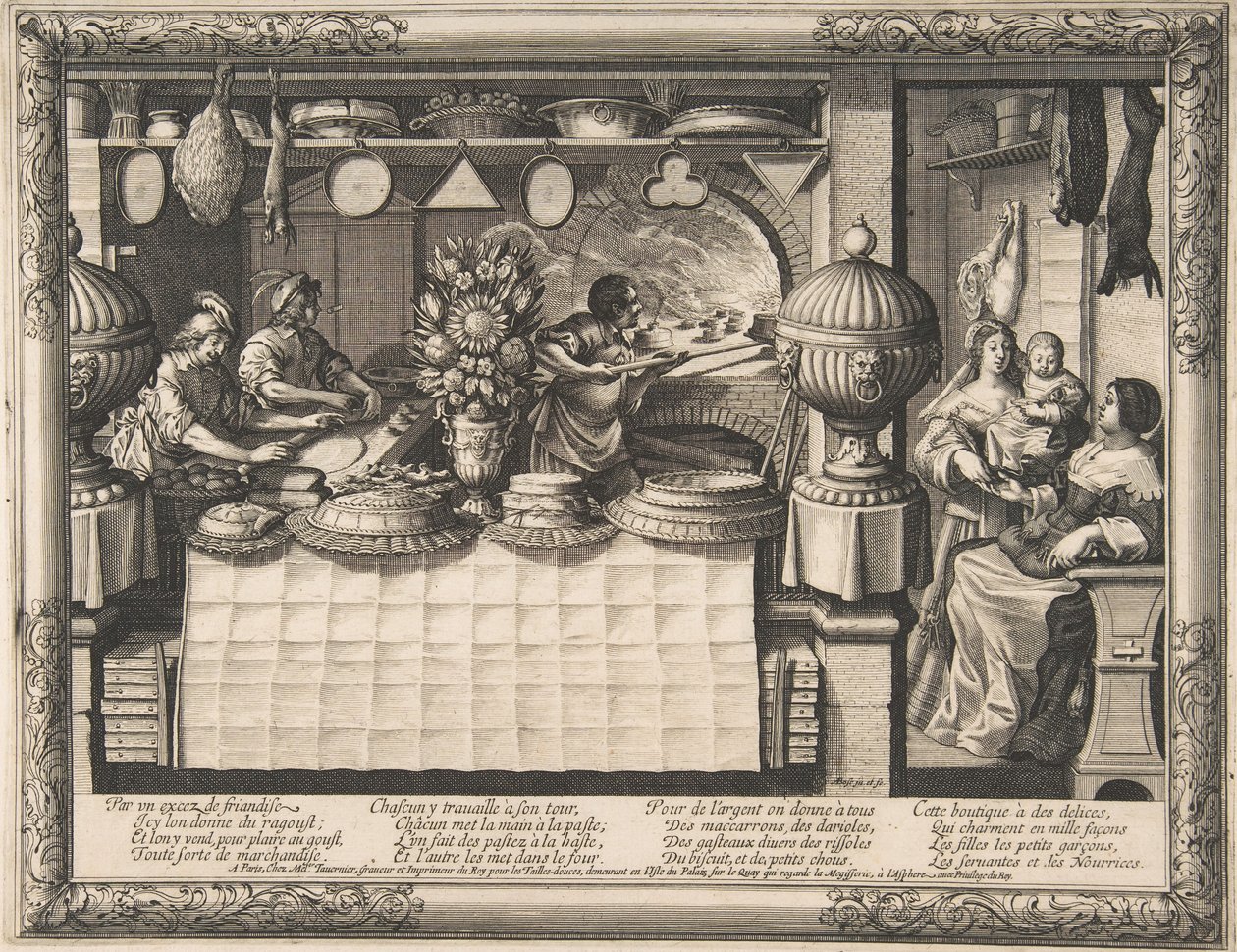 De banketbakker, 1632-35 door Abraham Bosse