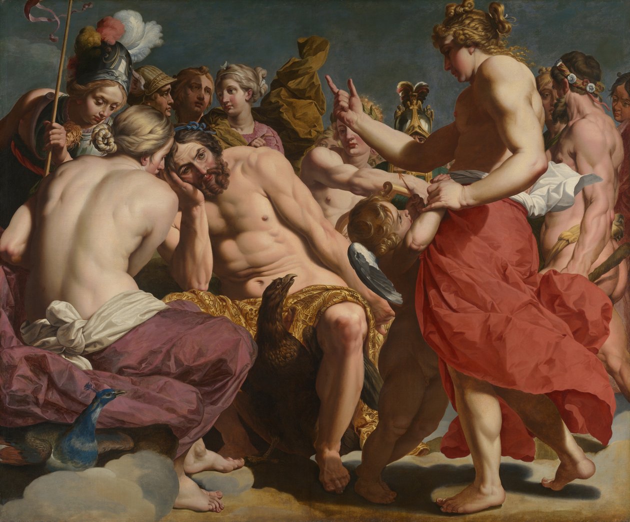 Jupiter Berispt door Venus door Abraham Janssens