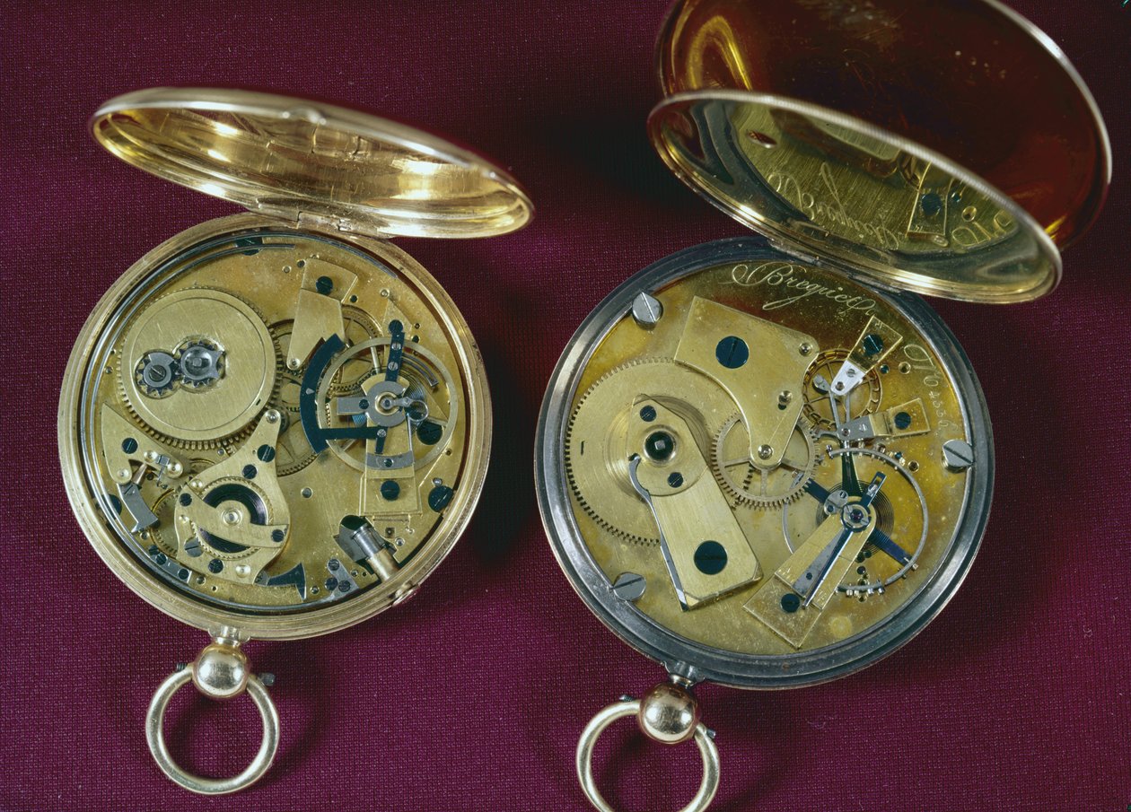 Twee horloges, gemaakt in Parijs door Abraham Louis Breguet