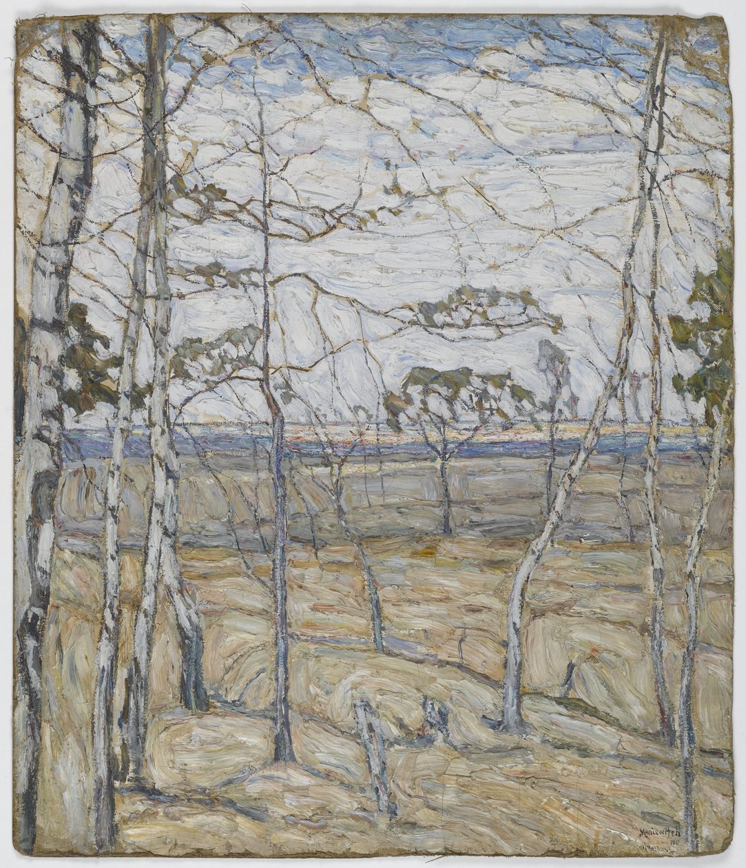 Berkenbomen door Abraham Manievich