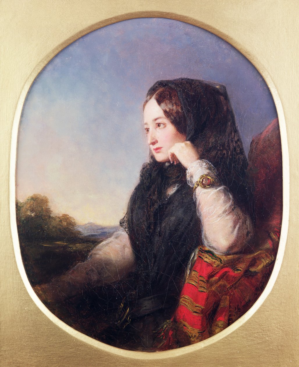 Portret van gravin Eugenie (1826-1920), 1846 door Abraham Solomon