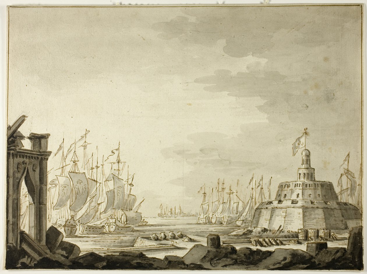Malta, Haven van Valletta door Abraham Storck