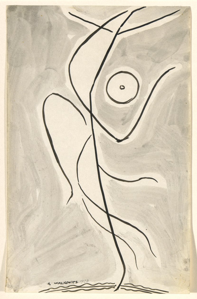 Dansabstractie: Isadora Duncan door Abraham Walkowitz