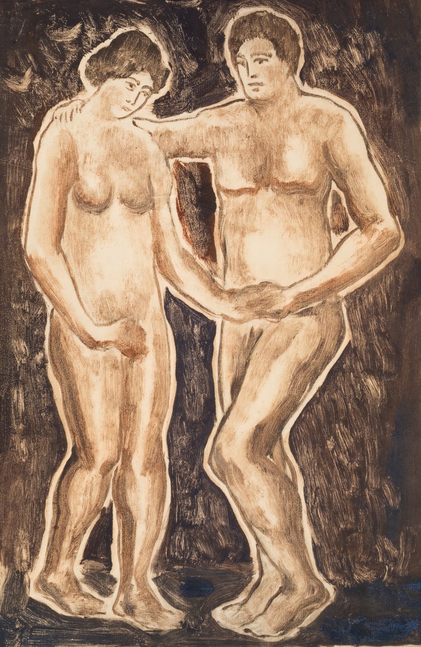 Figuurschets door Abraham Walkowitz
