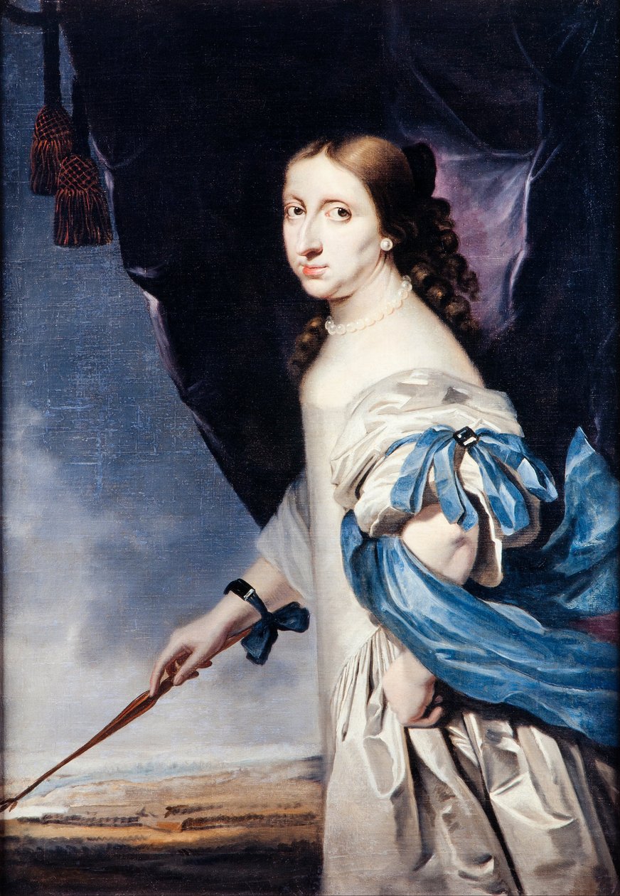 Christina van Zweden (1626 - 89) door Abraham Wuchters