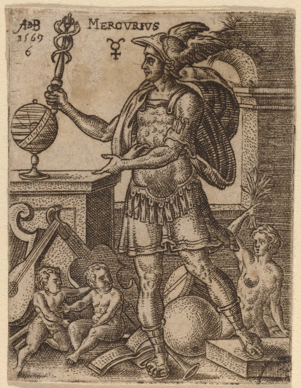 Mercurius door Abraham de Bruyn