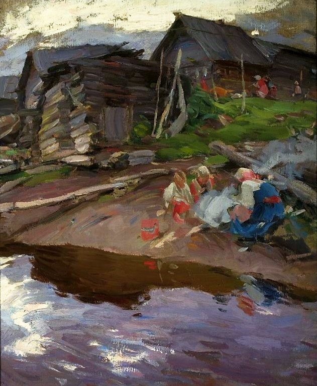 In de avond door Abram Efimovich Arkhipov