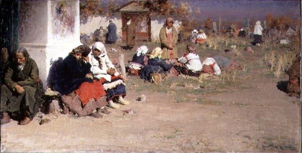 Radonice voor de mis door Abram Efimovich Arkhipov