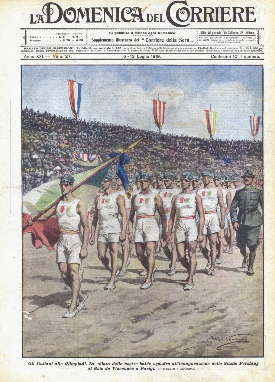 De Italianen op de Olympische Spelen door Achille Beltrame