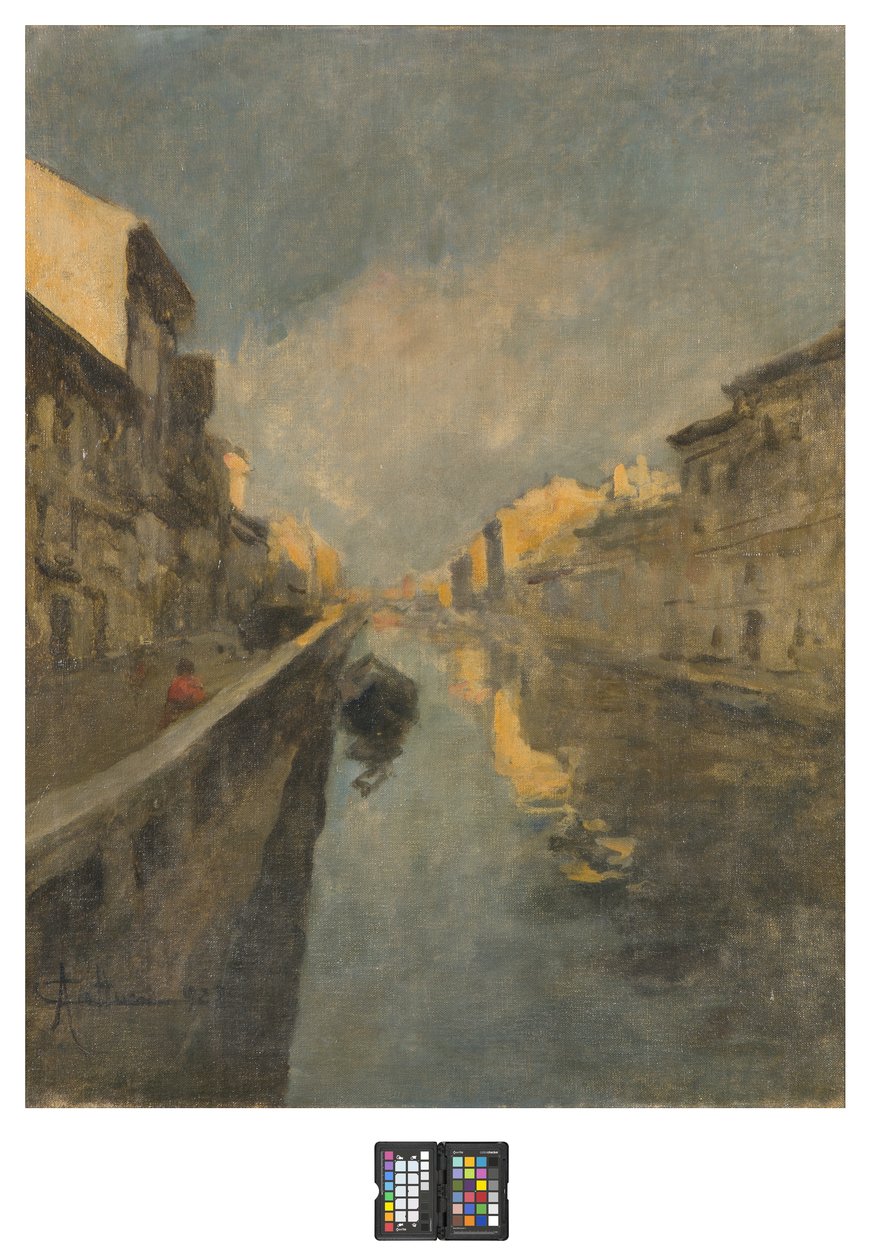 Naviglio door Achille Cattaneo