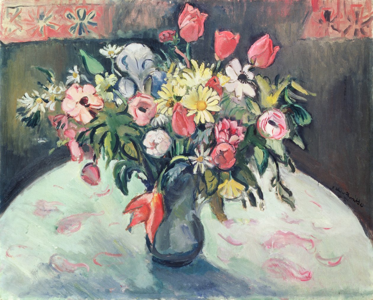 Tulpen en Margrieten door Achille Emile Othon Friesz