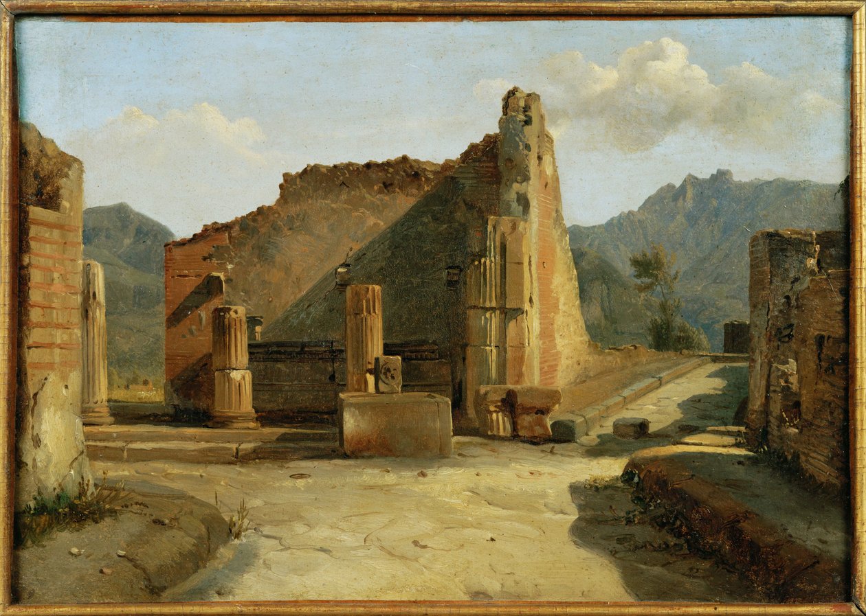 Het forum in Pompeii ... door Achille Etna Michallon