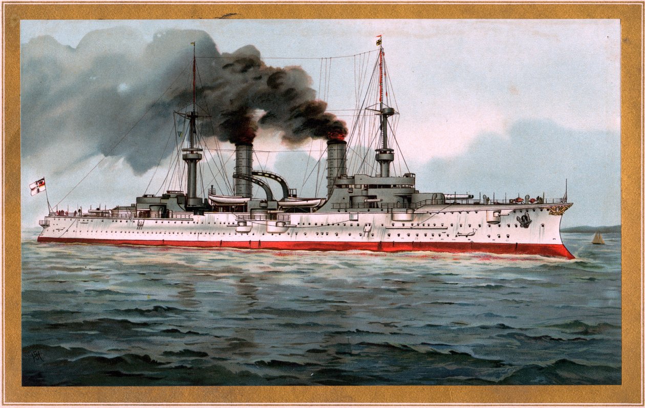 S.M. Grosser Kreuzer Fürst Bismarck door Adam Cuerden