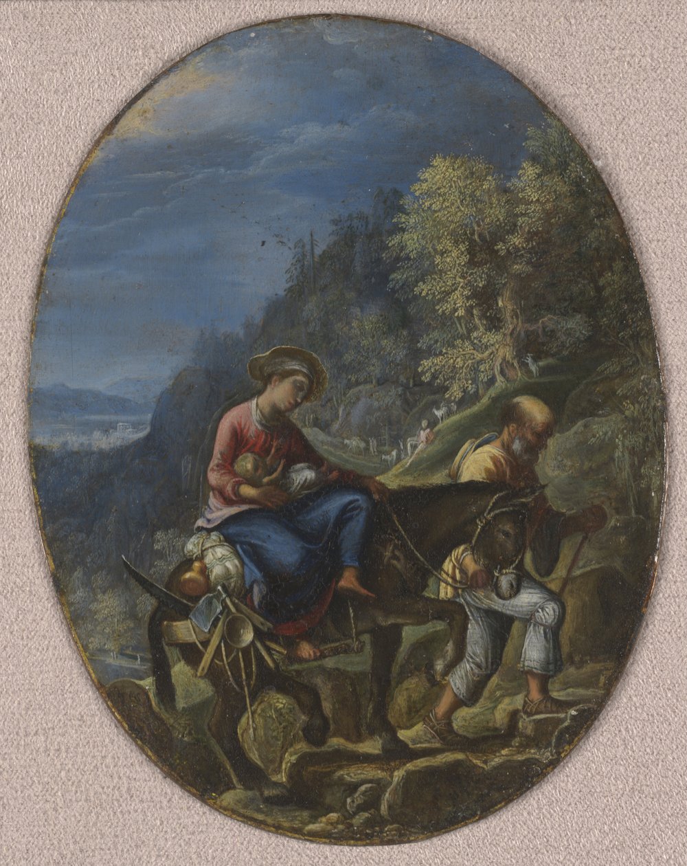 De vlucht naar Egypte door Adam Elsheimer
