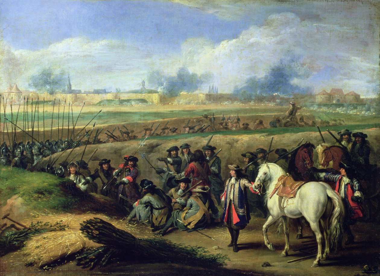 Lodewijk XIV (1638-1715) bij het beleg van Doornik, 21 juni 1667 door Adam Frans van der Meulen