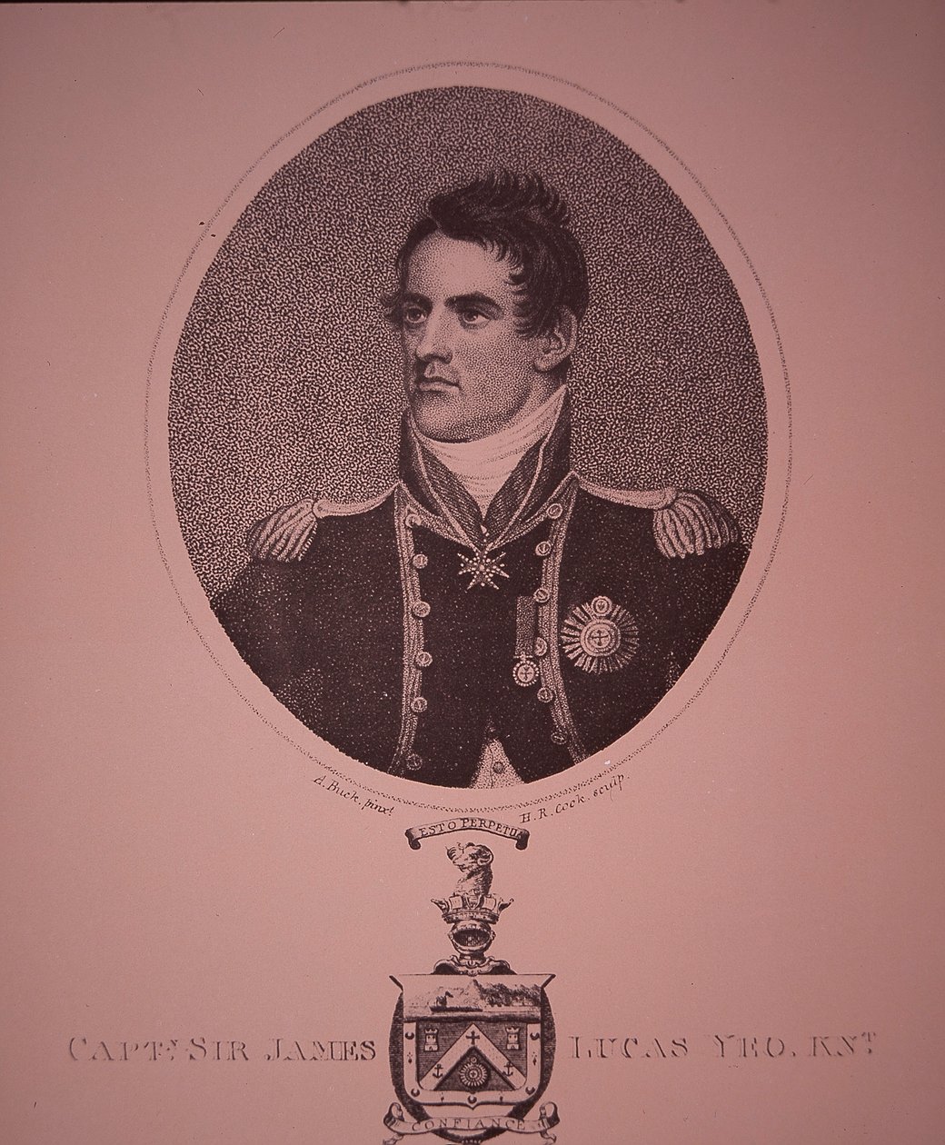 Sir James Lucas Yeo door Adam (after) Buck
