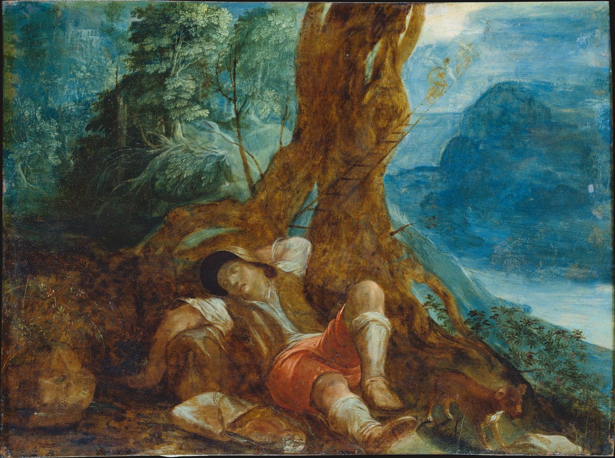 Jacobs droom door Adam Elsheimer
