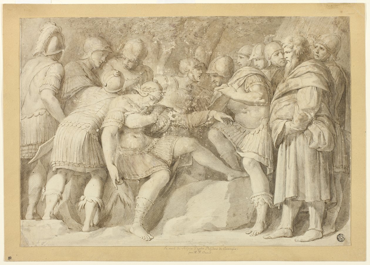 De dood van Scipio door Adam Friedrich Oeser