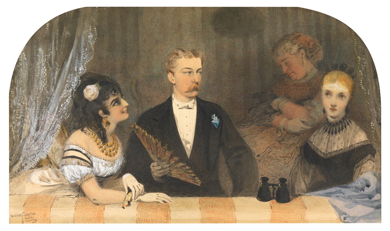 In het theater door Adelaide Claxton
