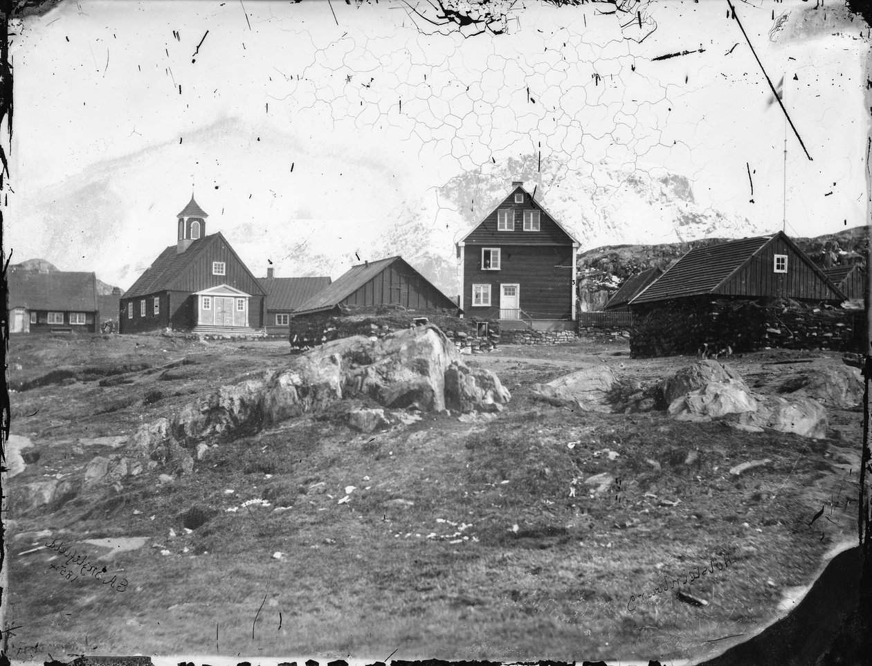Holsteinborg (nu Sisimiut) door Admiral Edward Augustus Inglefield