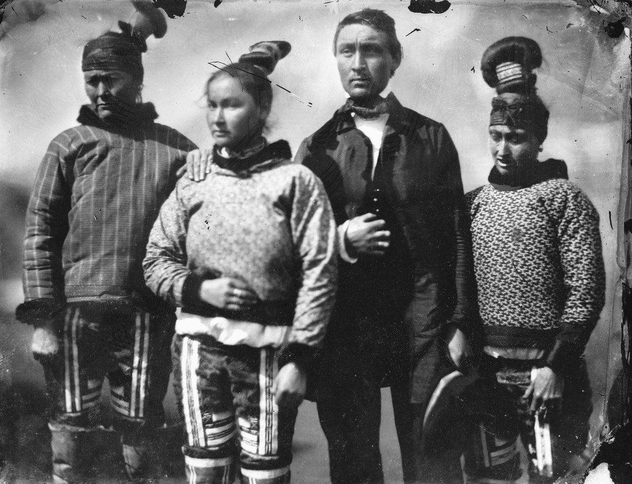 Inuit groep door Admiral Edward Augustus Inglefield