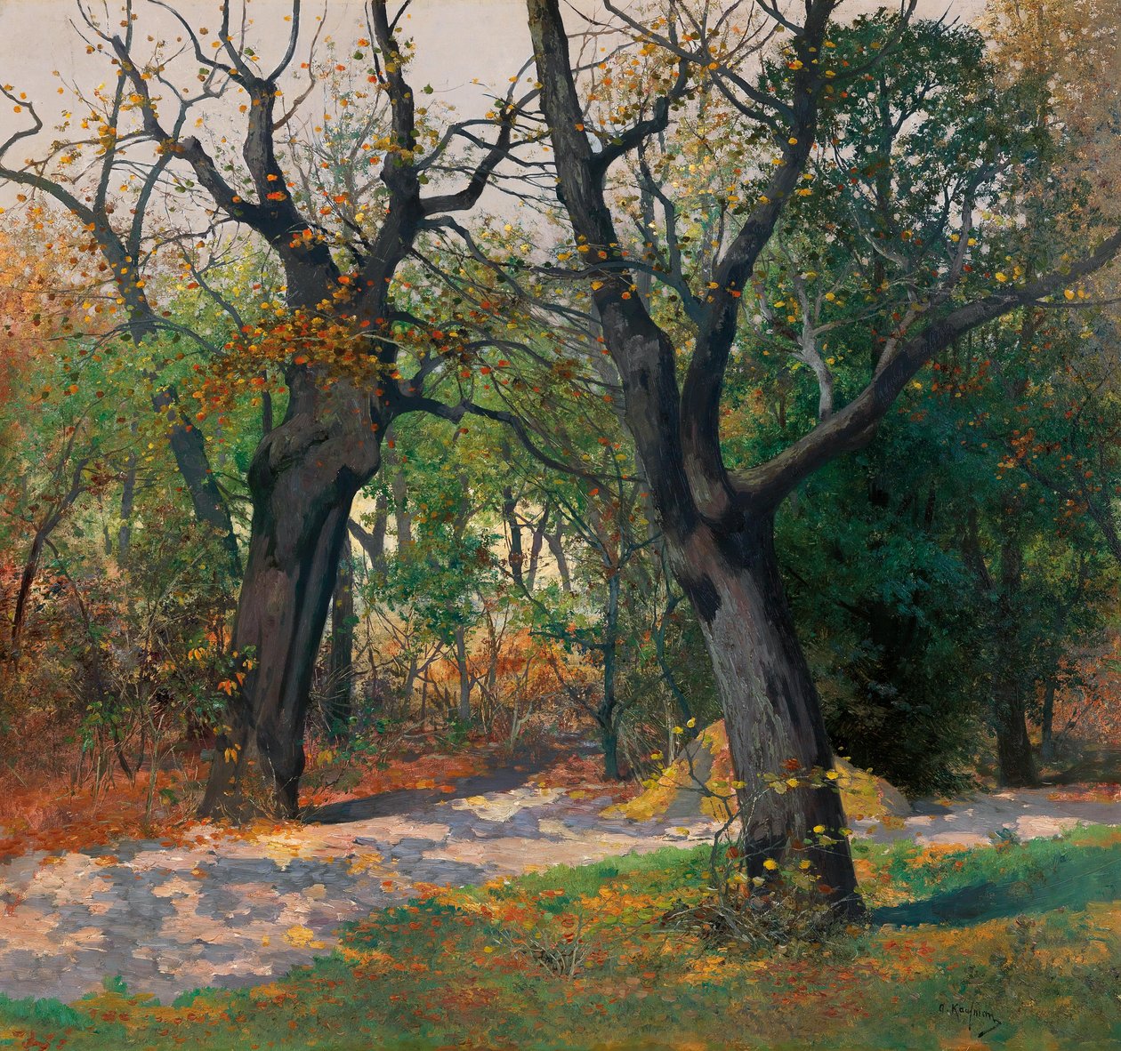 Herfstochtend door Adolf Kaufmann