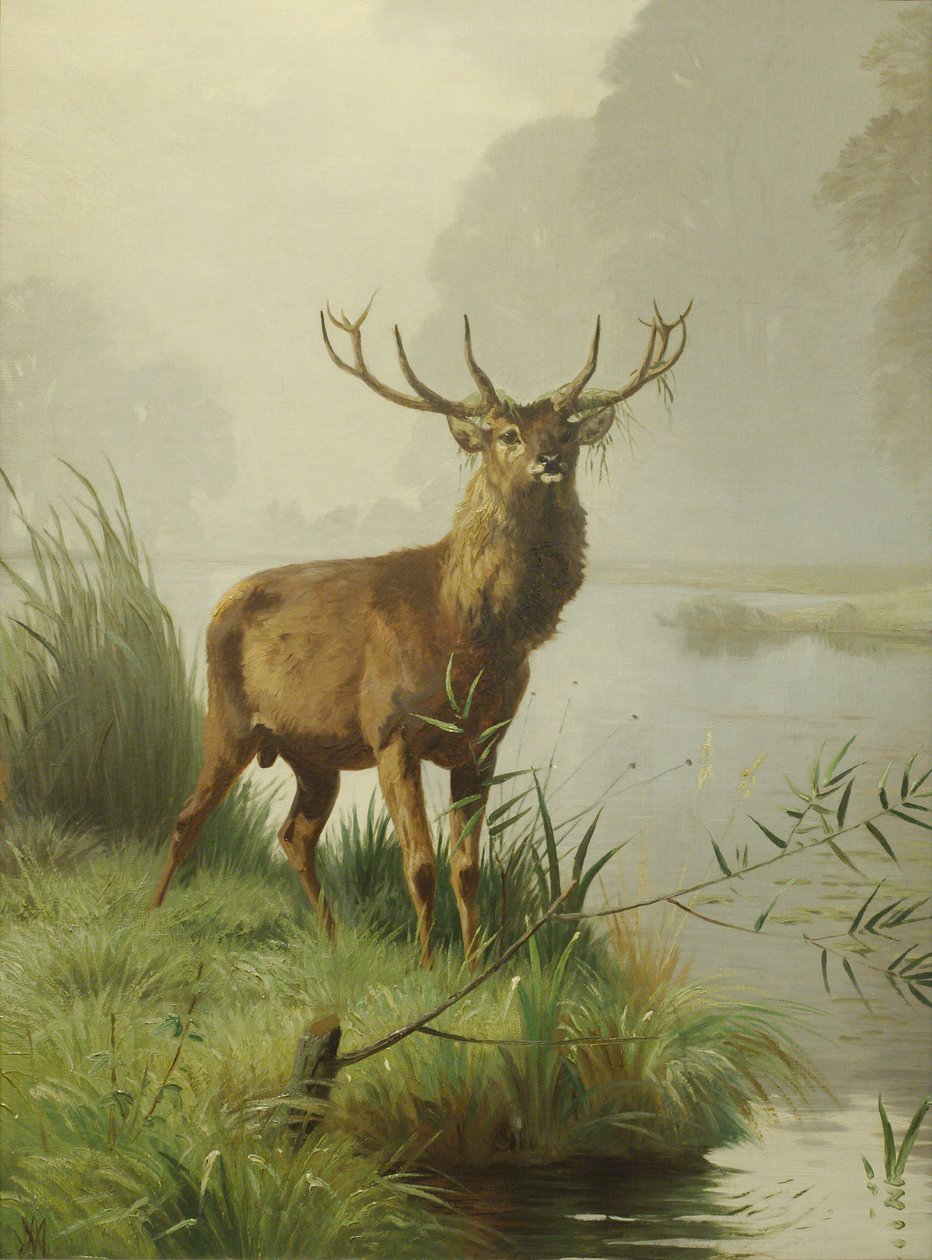 Edelhert door Adolf Mackeprang