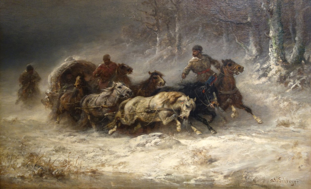 Ontsnapping uit Moskou door Adolf Schreyer