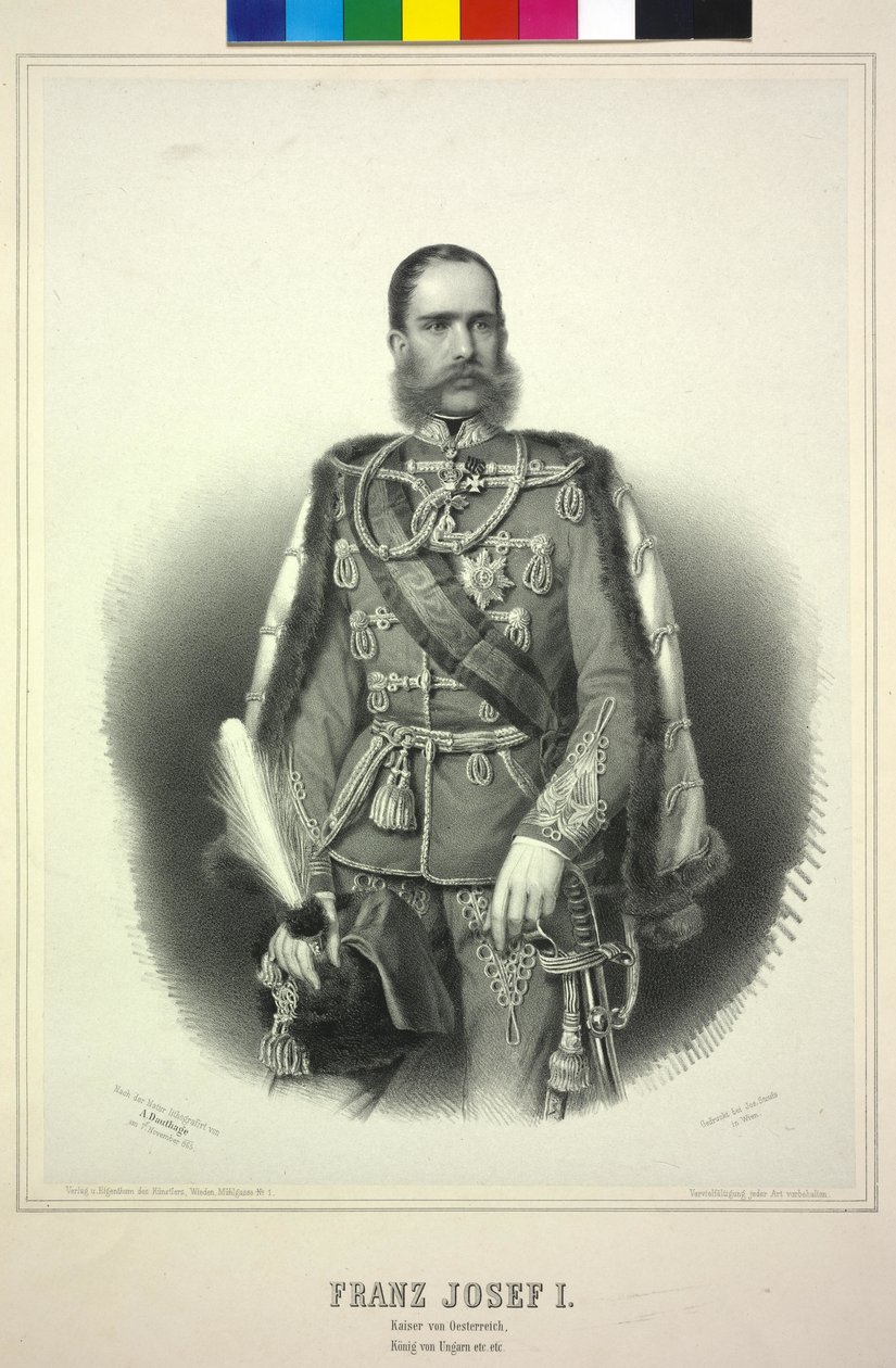 Keizer van Oostenrijk Franz Joseph I door Adolf Dauthage