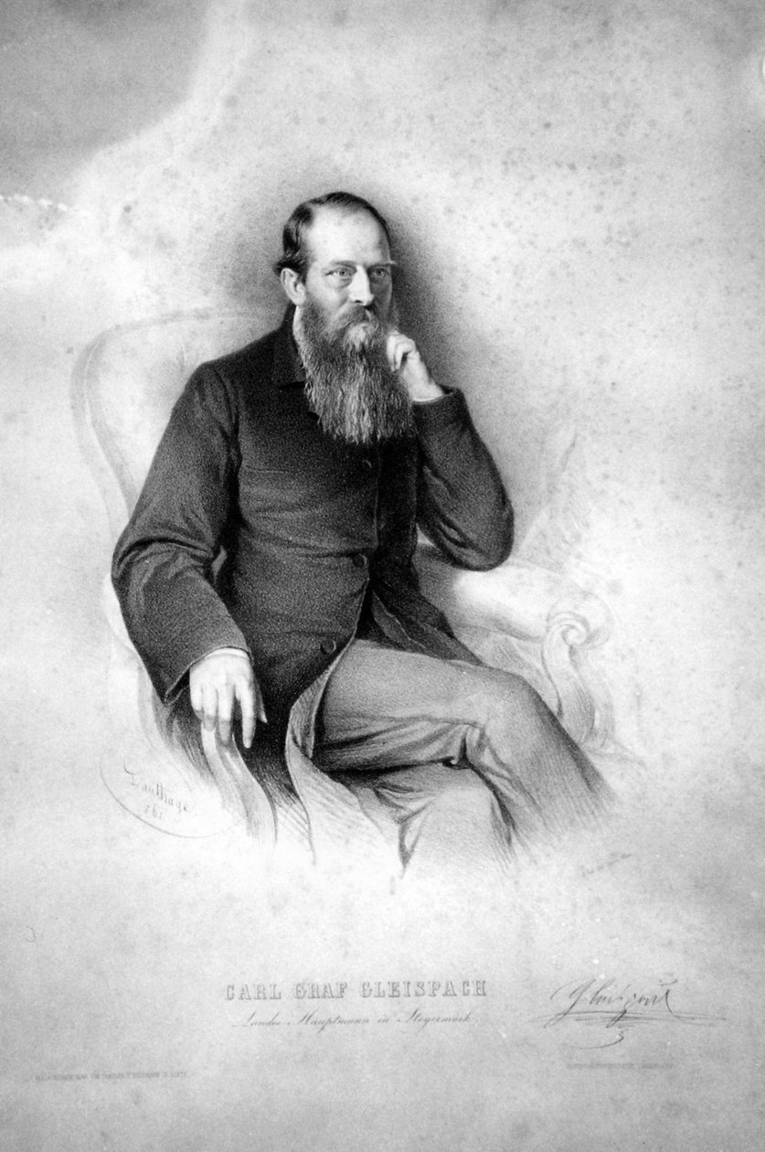 Karl Josef von Gleispach door Adolf Dauthage