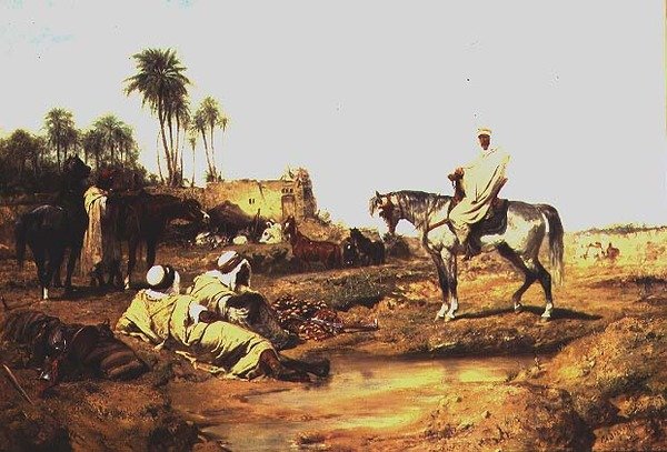 De halte bij de bron door Adolf Schreyer