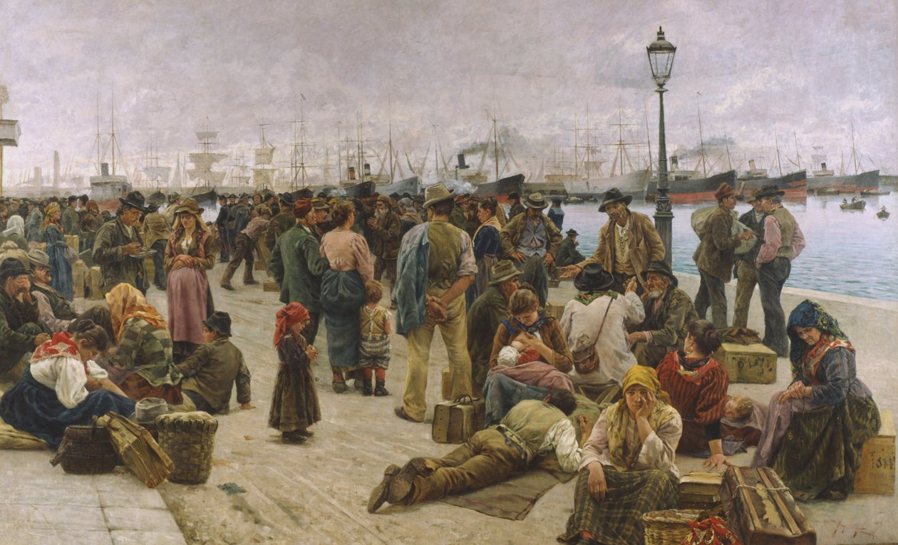 Emigranten door Adolfo Tommasi