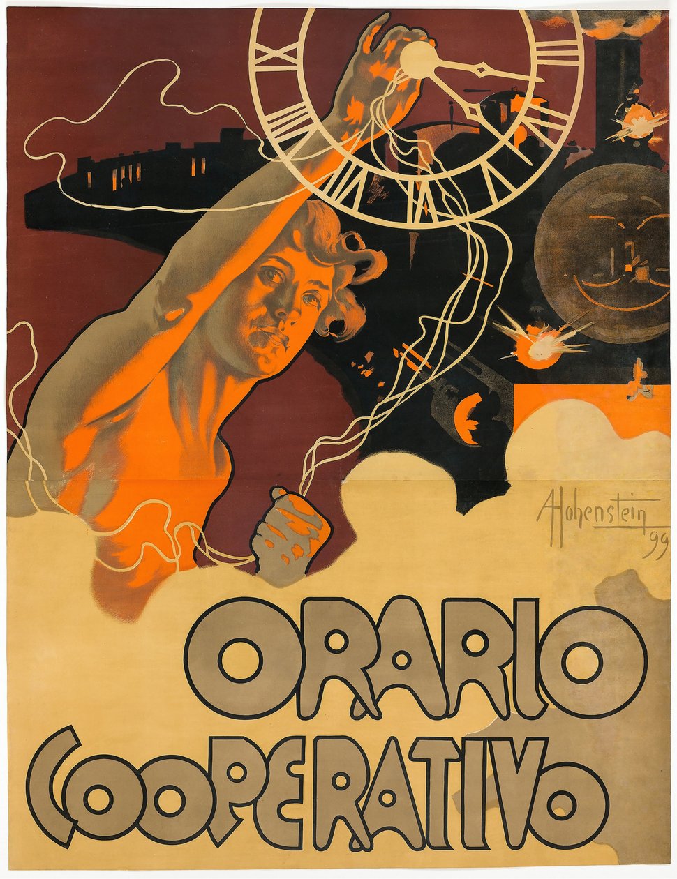 Orario Cooperativo, 1899 door Adolfo Hohenstein